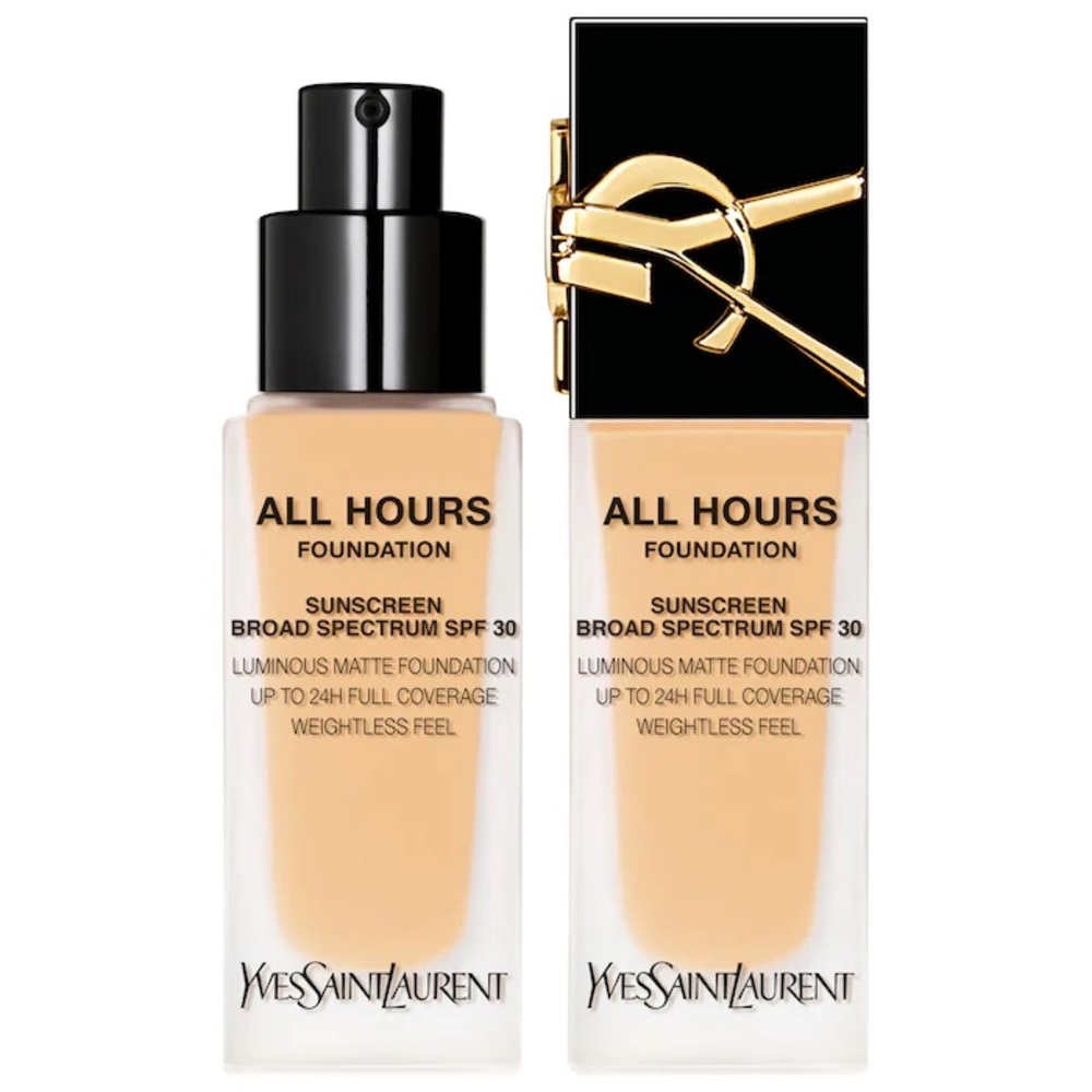New YSL All Hours Luminous Natural Matte Foundation 24H Longwear SPF 30 LW1